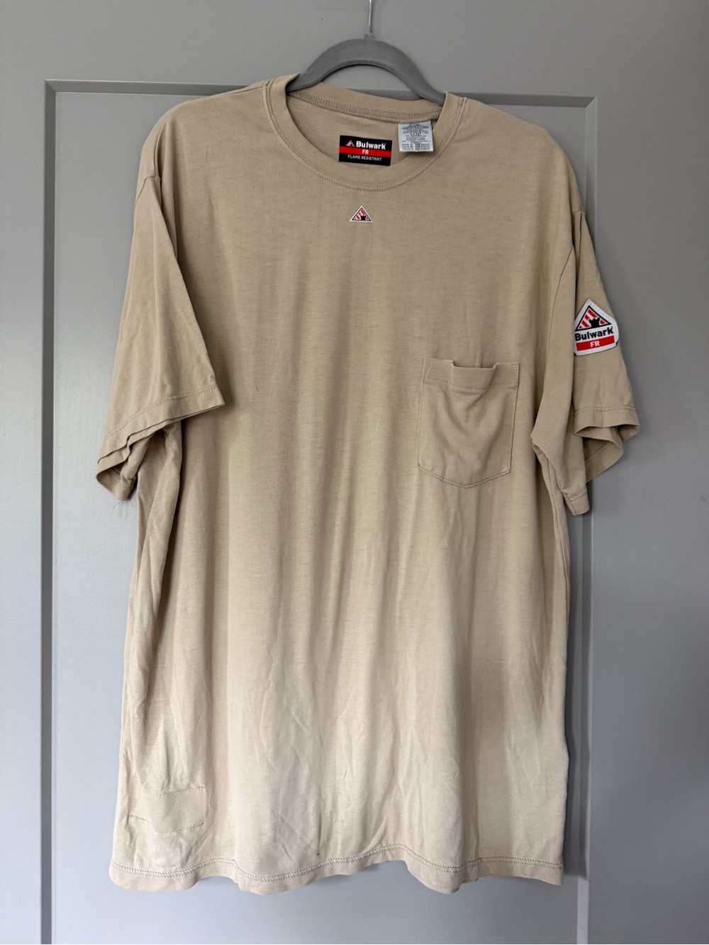 Bulwark FR Flame Resistant Shirt Mens XL Short Sleeve Work Pocket